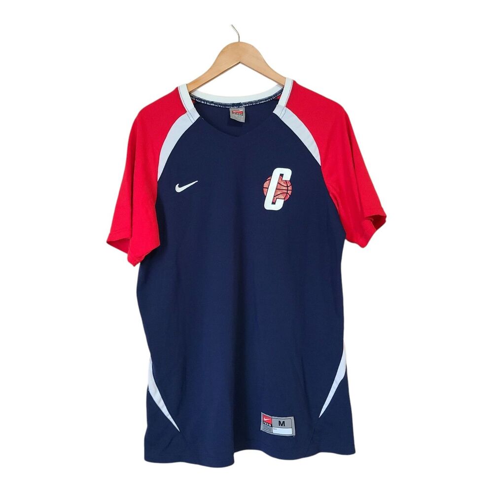 Vintage Nike Los Angeles Clippers Warm Up Shirt Men's Size Medium Made In USA